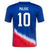 Officiële Voetbalshirt USA Pulisic 10 Uit 2024 - Heren